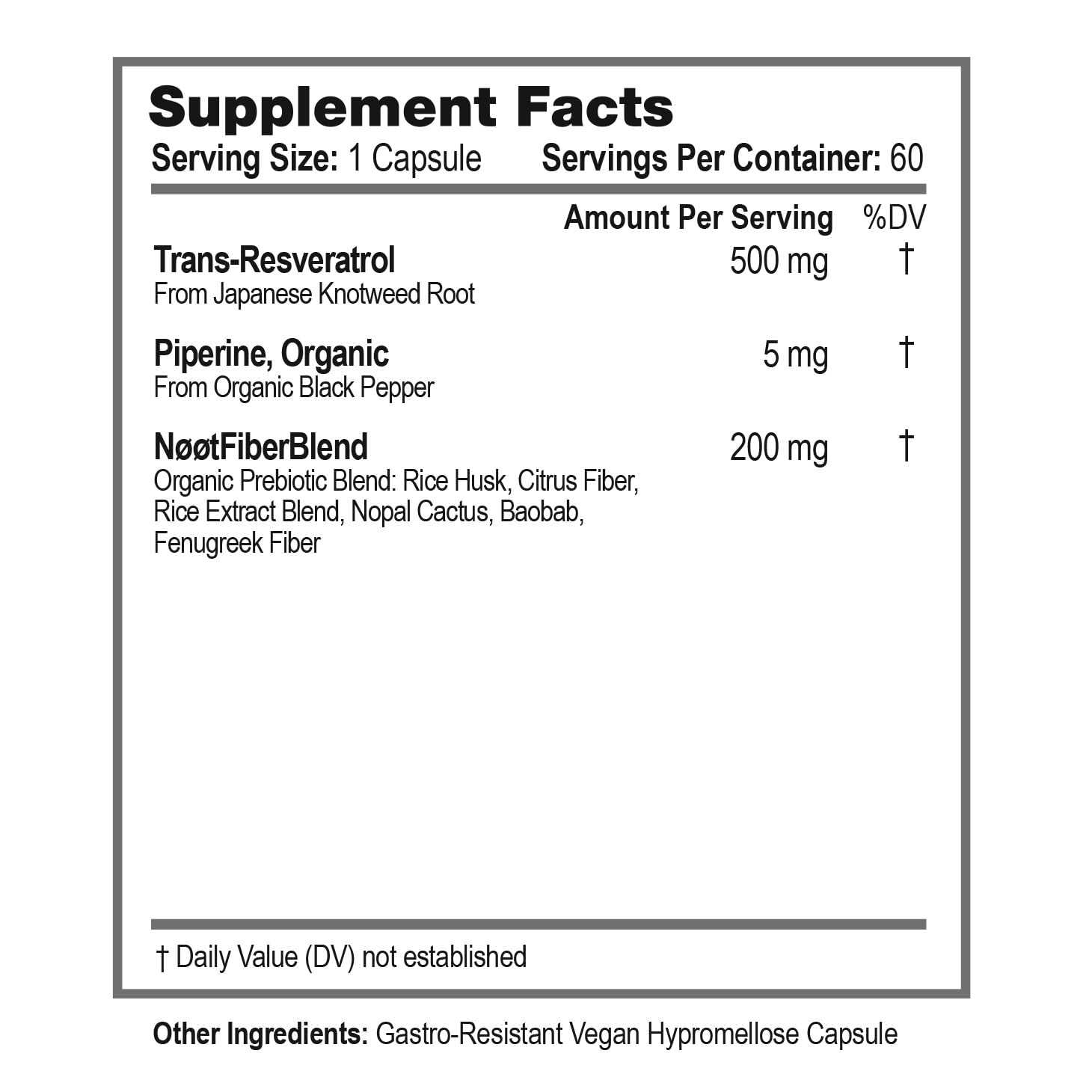 NOOT Trans Resveratrol envase eco para sostenibilidad