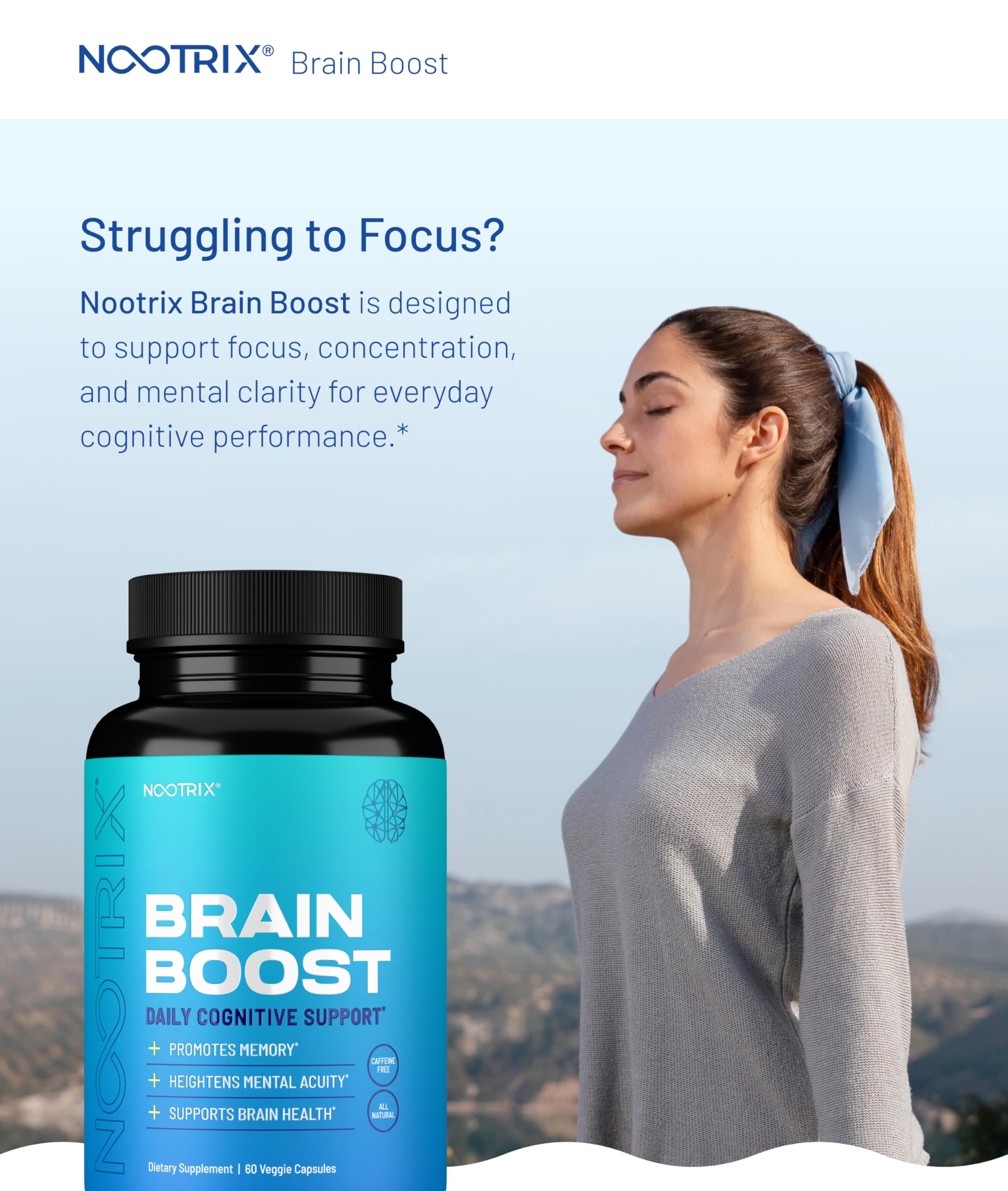 Nootrix Brain Boost: cápsulas para energía sostenida y ánimo equilibrado