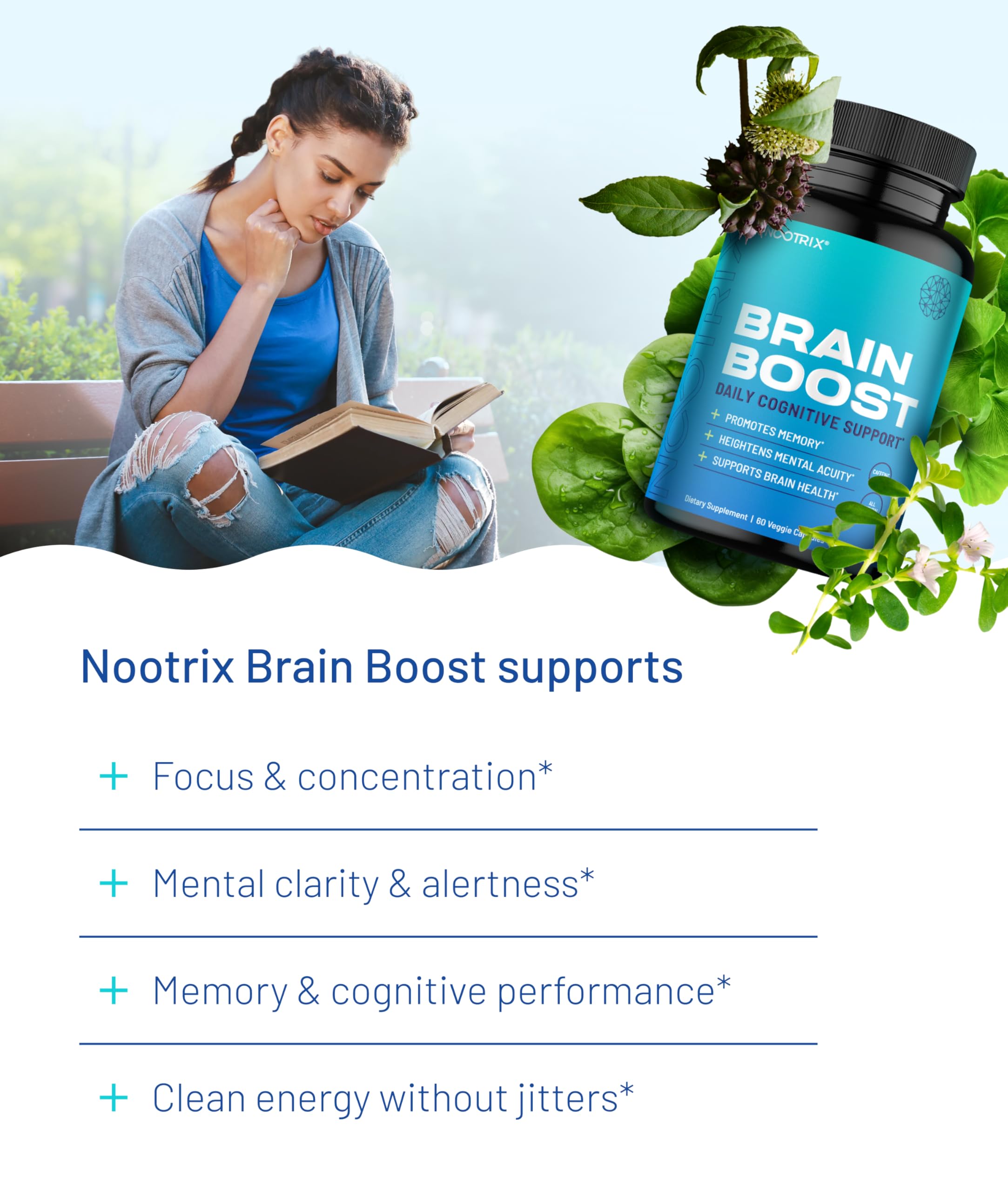 Nootrix Brain Boost: ingrediente ginkgo biloba para claridad mental