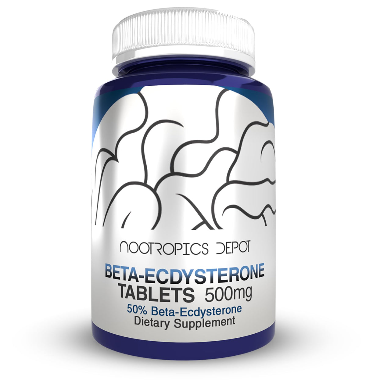 Nootropics Depot Beta-Ecdysterone, tabletas 500 mg, posible fortalecimiento.