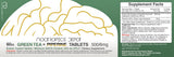 Nootropics Depot botella con tabletas de té verde, posible apoyo cardiovascular.