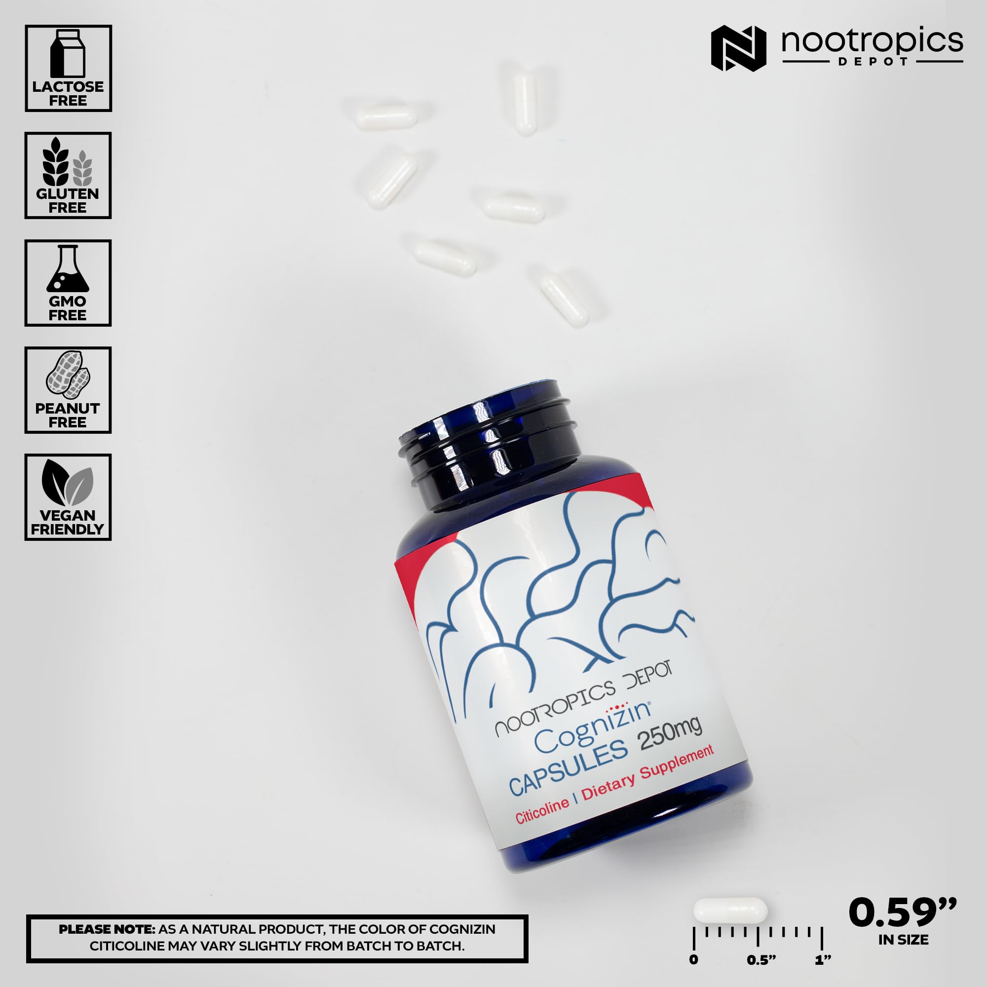 Cognizin Citicoline en mano, consumo diario