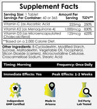 Nootropics Depot D3 K2 cápsulas en mano, posible aumento de energía