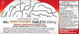 Nootropics Depot: detalle de etiqueta de cereza agria, 250 mg por tableta