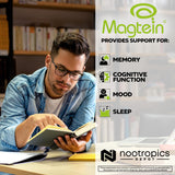 Nootropics Depot Magtein caja-presentacion: diseño compacto para fácil manejo diario