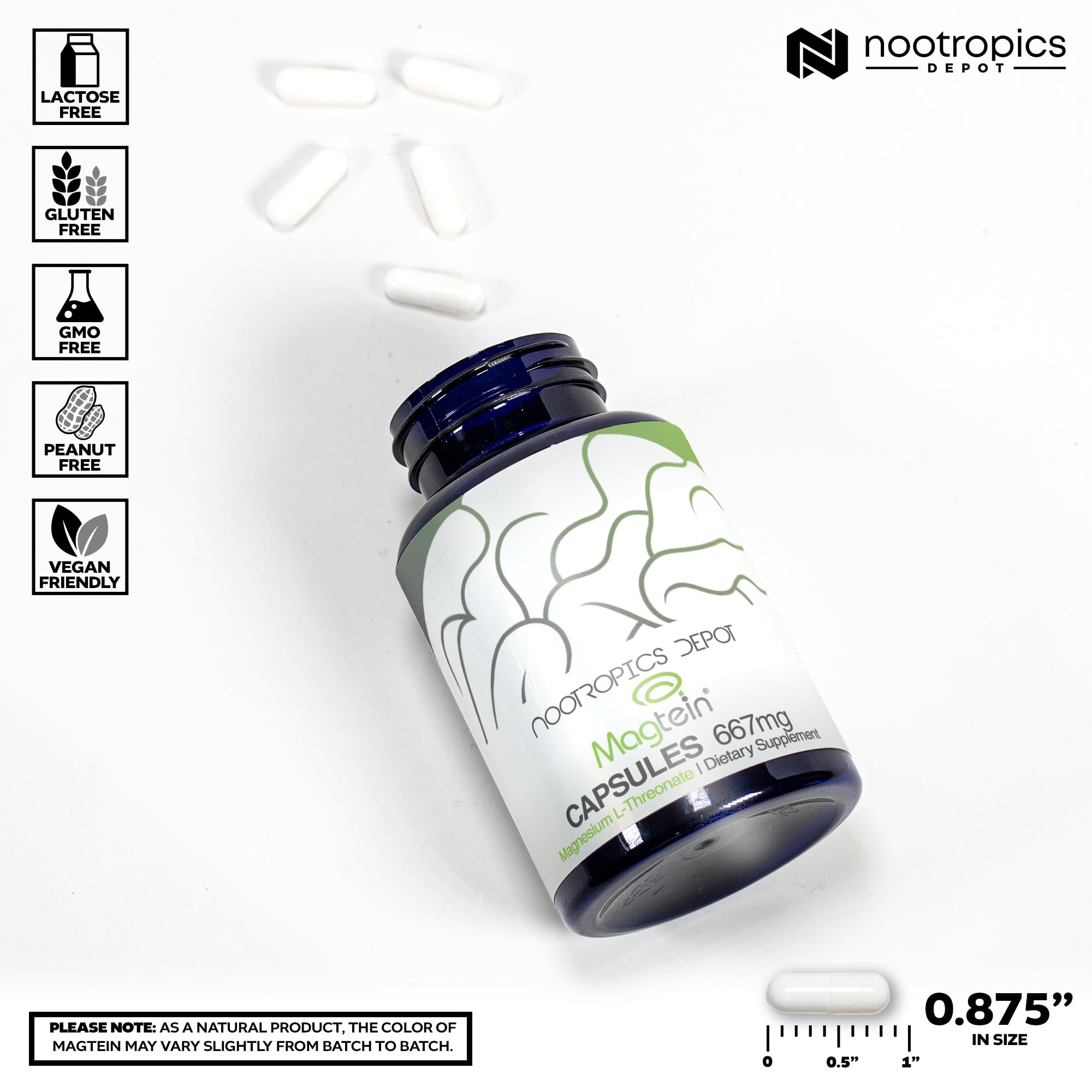 Nootropics Depot Magtein cápsulas cerca: toma diaria para claridad mental