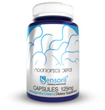 Nootropics Depot Sensoril Ashwagandha, botella frontal, apoyo a energía estable.