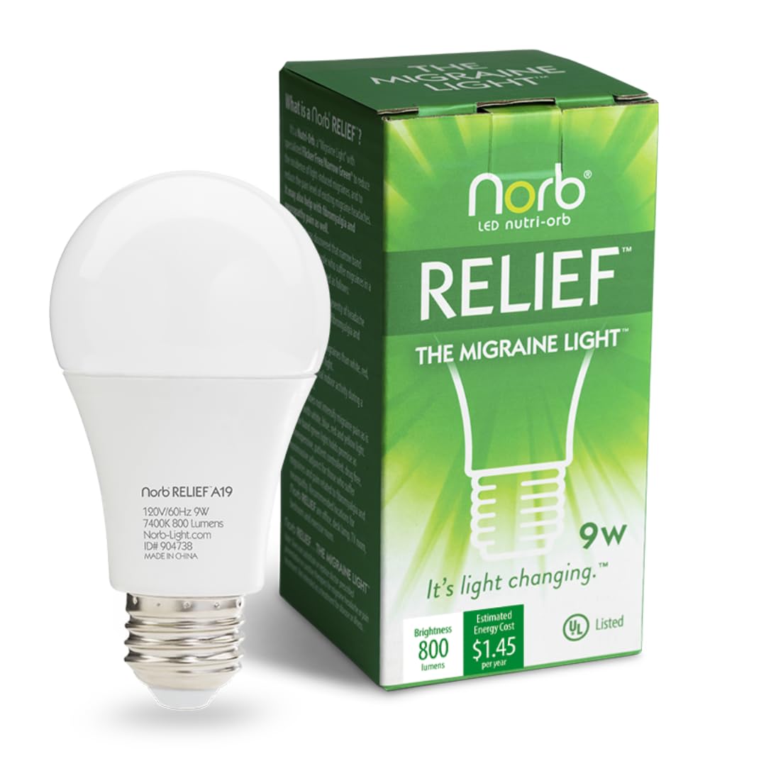 NorbRELIEF, luz verde de terapia para migraña, uso diario con potencial alivio.