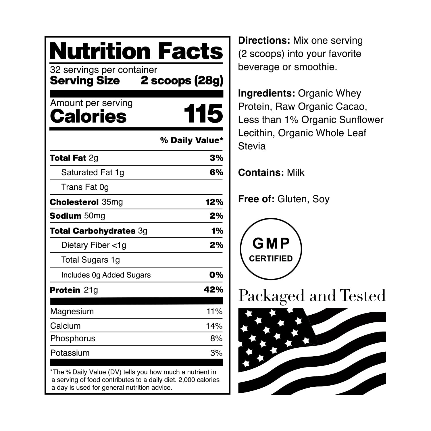 NorCal Organic proteina de suero chocolate, porciones de 21 g para batidos rápidos