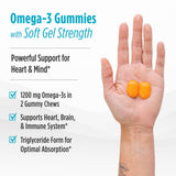 Gominolas Nordic Naturals con 1200 mg de omega-3 por porción