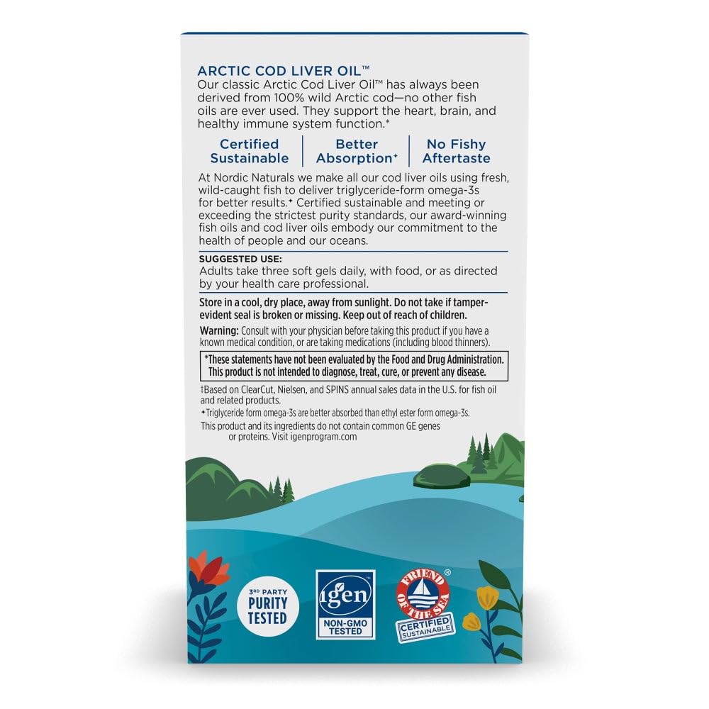 Nordic Naturals 60 Servicios: porciones adecuadas para la rutina diaria.