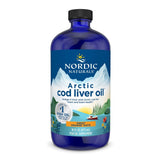 Nordic Naturals Higado de Bacalao Arctico en botella naranja, dosis diaria.