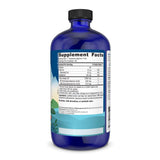 Etiqueta de Nordic Naturals Higado de Bacalao Arctico, información clara de omega-3.