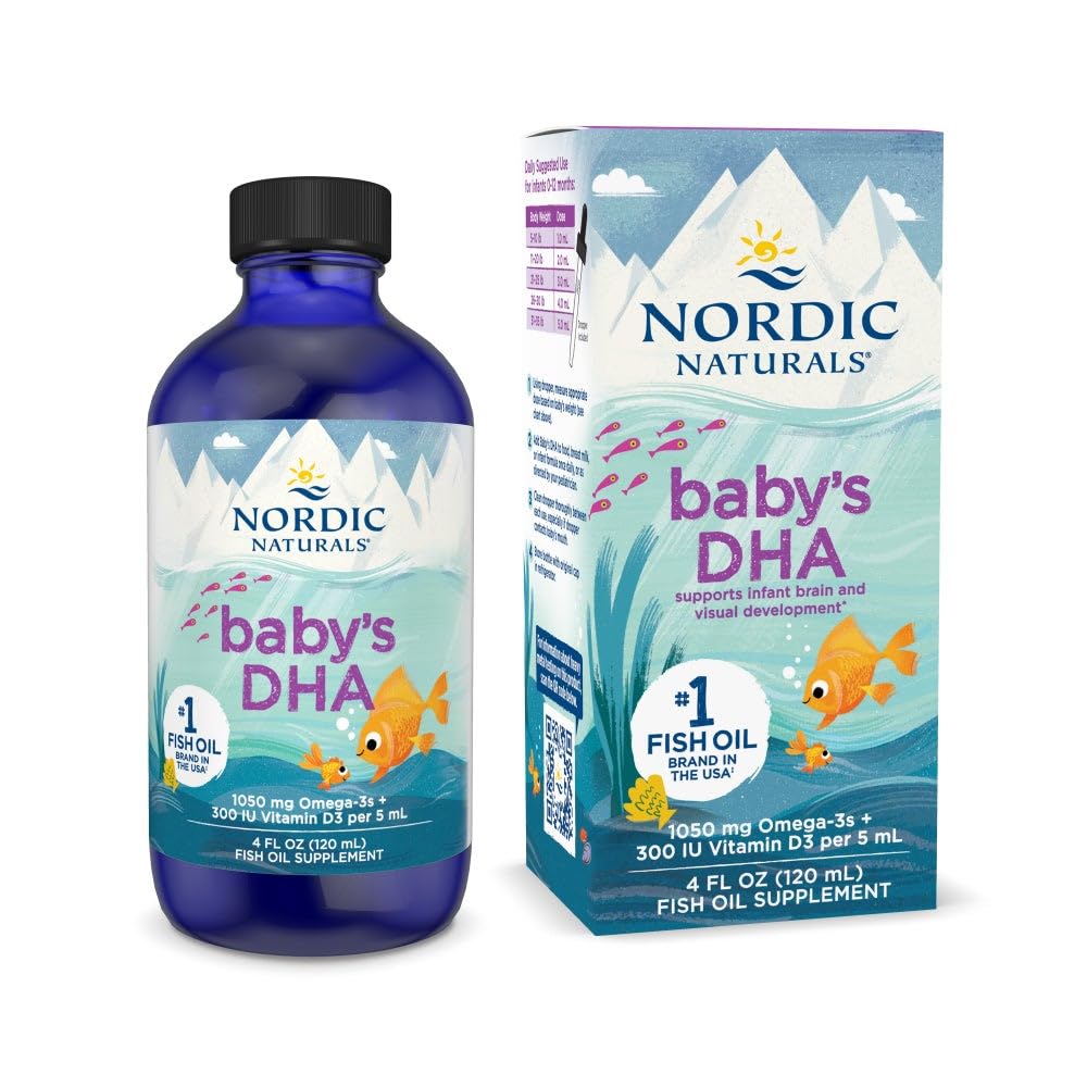 Nordic Naturals Baby’s DHA en botella sin sabor para uso diario
