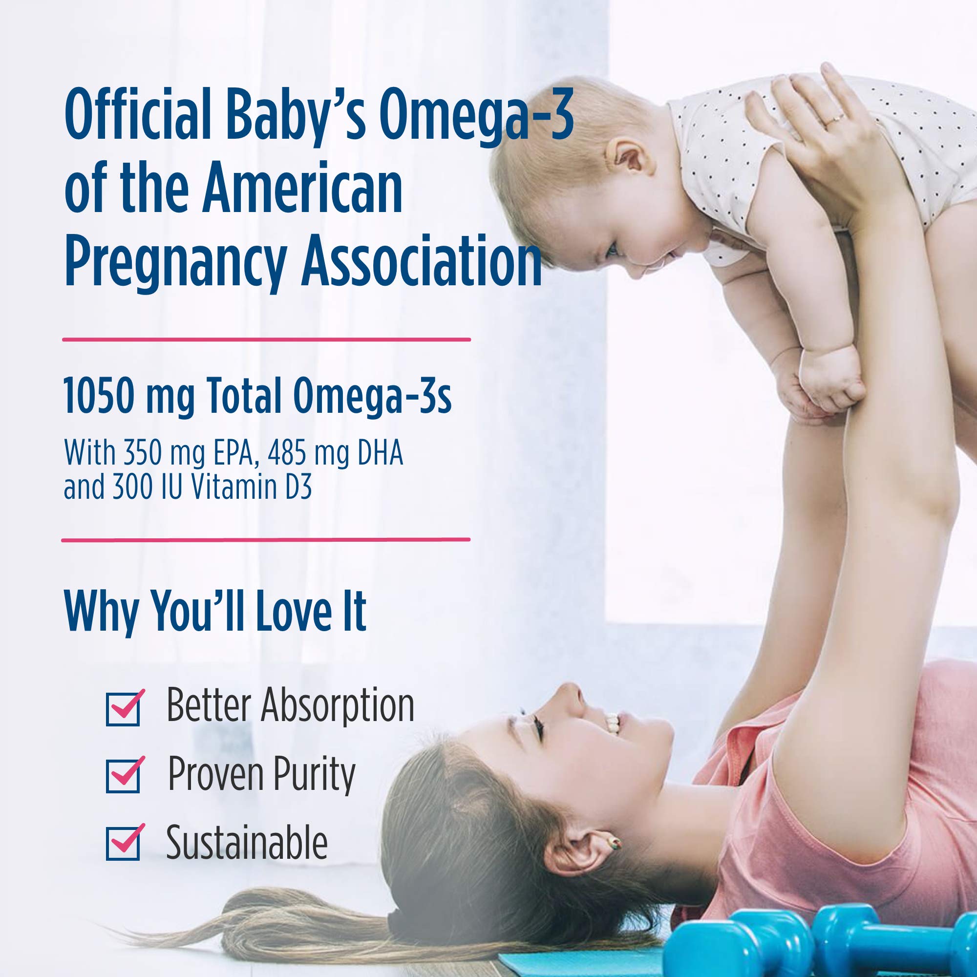 Nordic Naturals Baby’s DHA sin sabor, fácil de mezclar con la comida del bebé