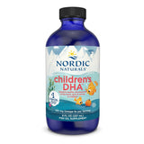 Nordic Naturals DHA infantil en botella, sabor naranja, favorece el desarrollo cerebral.