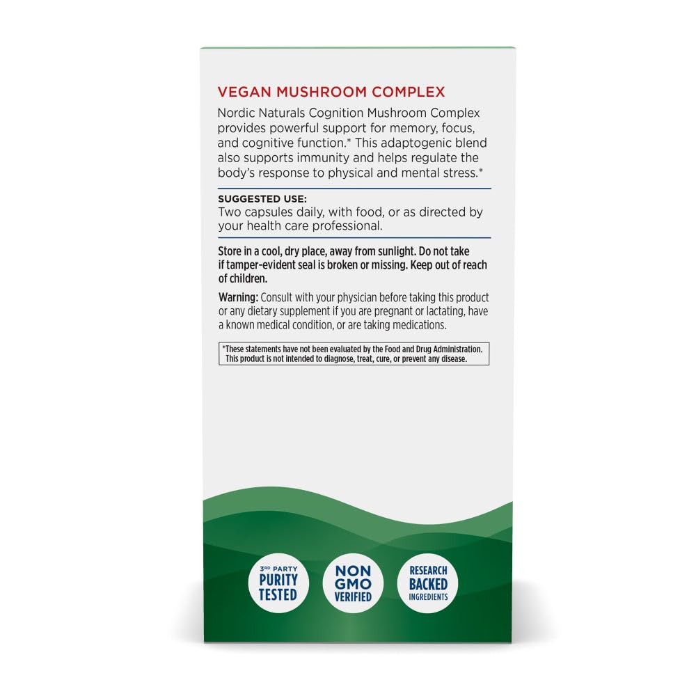 Nordic Naturals Cognition, etiqueta ética y sostenible para consumo responsable.