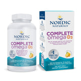 Nordic Naturals Complete Omega-D3 limón botella para apoyo general de bienestar.