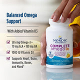 Detalle del sabor limón de Nordic Naturals Omega-D3 para consumo agradable.