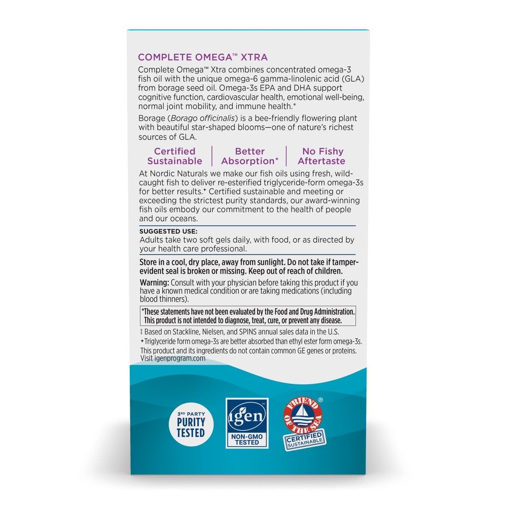 Nordic Naturals Complete Omega Xtra: compromiso sostenible y ético.