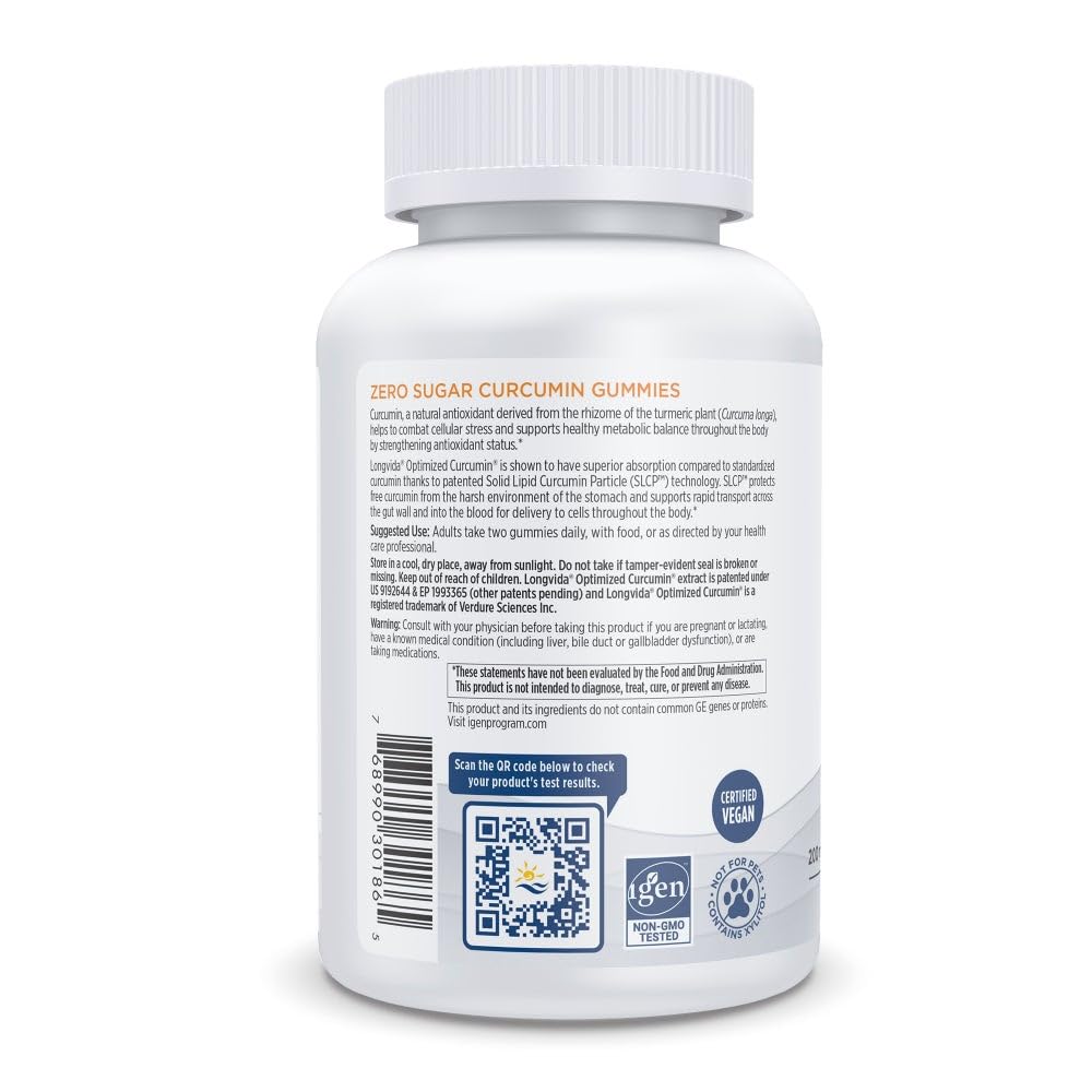 Nordic Naturals, etiqueta con curcumina optimizada Longvida para mejor absorción.