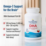 Nordic Naturals DHA fresa, cápsulas con mayor absorción gracias a la forma de triglicéridos.