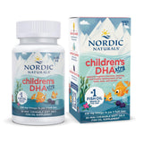 Nordic Naturals DHA Xtra para niños, gomitas sabor frambuesa, apoyo cognitivo potencial.