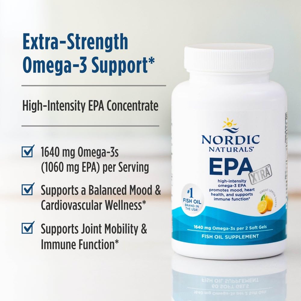 Frasco sellado de Nordic Naturals EPA Xtra, pureza y frescura garantizadas