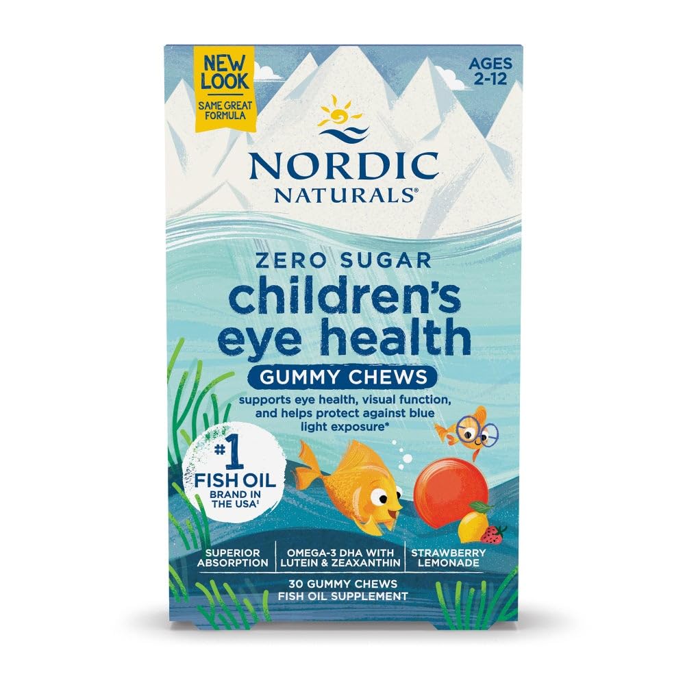 Gominolas Nordic Naturals para salud ocular infantil con sabor agradable y beneficio para la vista