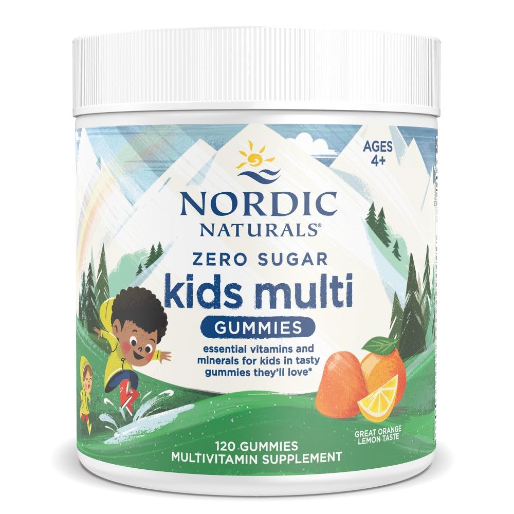 Botella de Nordic Naturals Gomitas Infantiles Sin Azúcar lista para la rutina diaria.