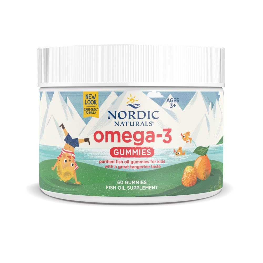 Nordic Naturals Gomitas Omega-3 Mandarina en caja, sabor y absorción alta
