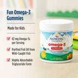 Etiqueta de Nordic Naturals Omega-3 Gomitas Mandarina, detalles del producto