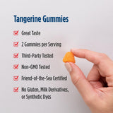 Textura suave de las gomitas Omega-3 Mandarina de Nordic Naturals