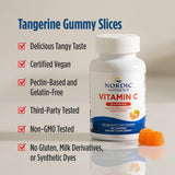 Gomitas Nordic Naturals Vitamina C sabor Mandarina Ácida, agradable para niños