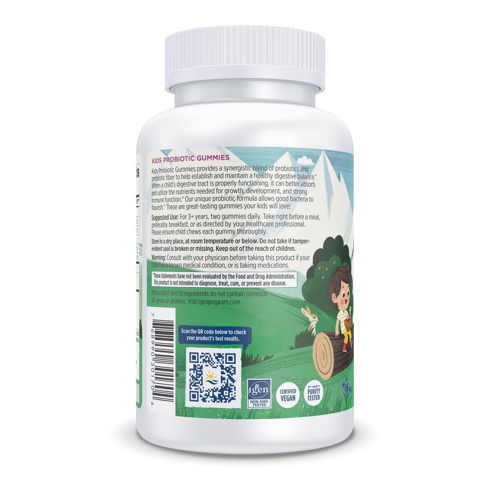 Nordic Naturals Kids Nordic Flora Gummies facil-uso-no-refrigerar: perfecto para viajes y escuela.