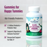 Nordic Naturals Kids Nordic Flora Gummies fruta-digestiva: fibra prebiótica para equilibrio estomacal.