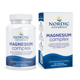 Nordic Naturals Magnesio Complejo, bote de cápsulas, favorece la función muscular y energía sostenida.
