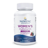 Nordic Naturals Mujeres Multivitamin Gummies, botella, apoyo a energía diaria y bienestar general.