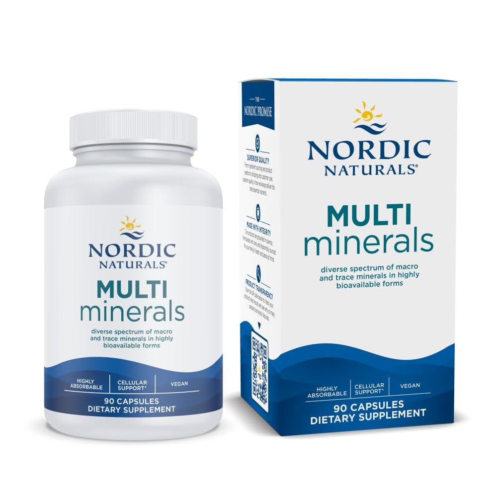 Nordic Naturals Multi Minerales cápsulas sin sabor para apoyo nutricional diario