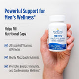 Nordic Naturals Multivitamínico Masculino Extra Fuerte, etiqueta frontal: información clara para uso diario.