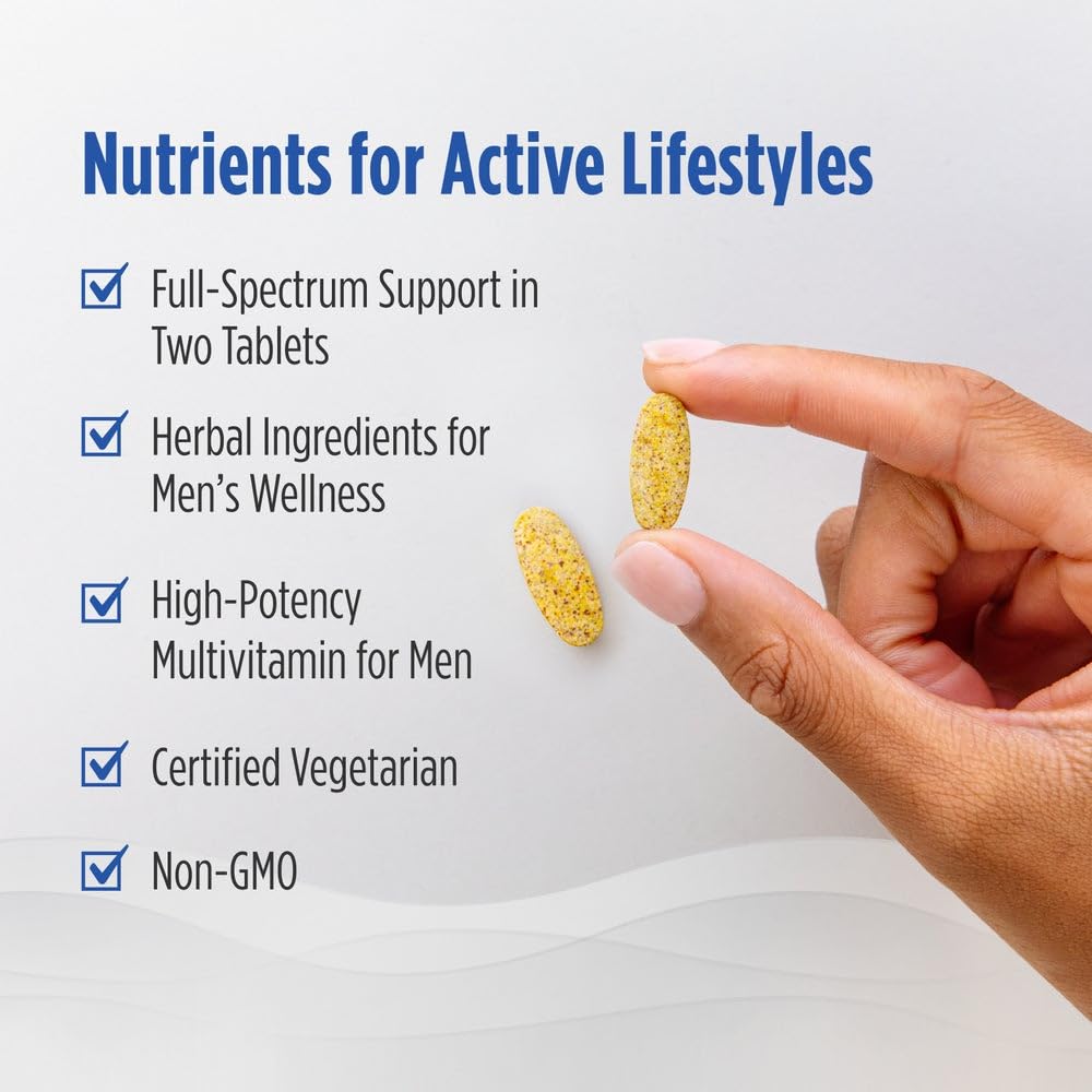 Nordic Naturals Multivitamínico Masculino Extra Fuerte, frasco: fácil de tomar y transportar.