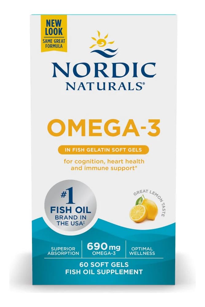 Nordic Naturals Omega-3, cápsulas-limon: fórmula fácil de tragar.