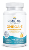 Nordic Naturals Omega-3, etiqueta-frontal: información clara y segura.