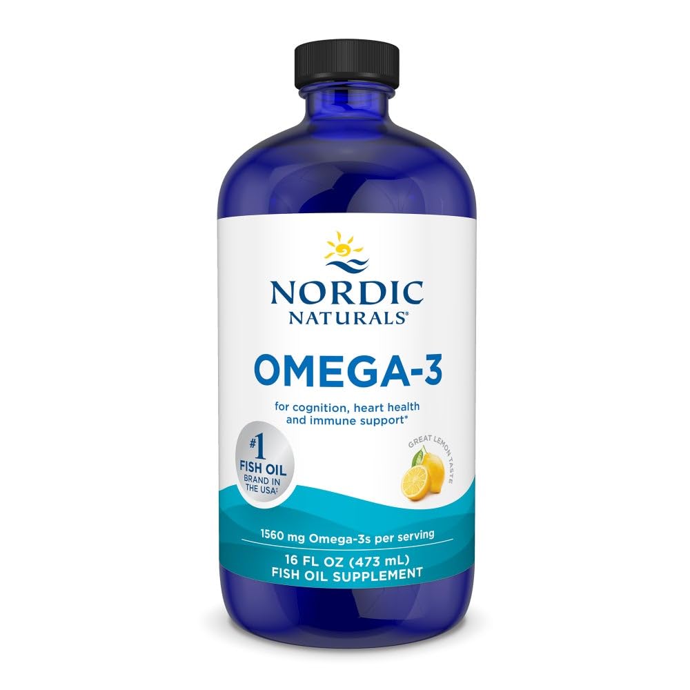 Nordic Naturals Omega-3 Limón en botella, apoyo diario al corazón