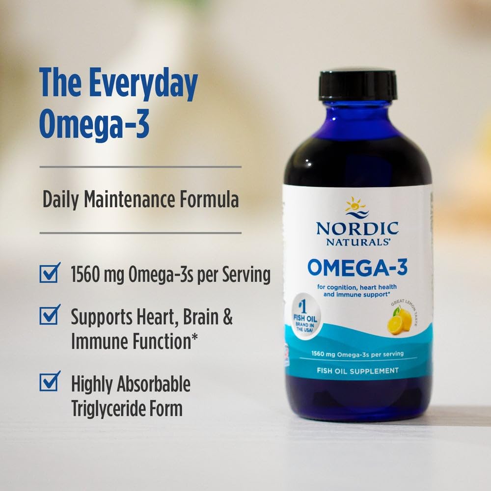 Gotero de Nordic Naturals Omega-3 limón para dosis precisas
