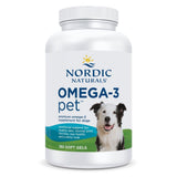 Nordic Naturals Omega-3 Pet: caja frontal, apoyo al bienestar general de la mascota.