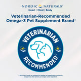 Nordic Naturals Omega-3 Pet: fórmula en triglicéridos para absorción eficiente.
