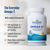 Nordic Naturals Omega-3D cápsulas suaves: absorción eficiente para la salud diaria