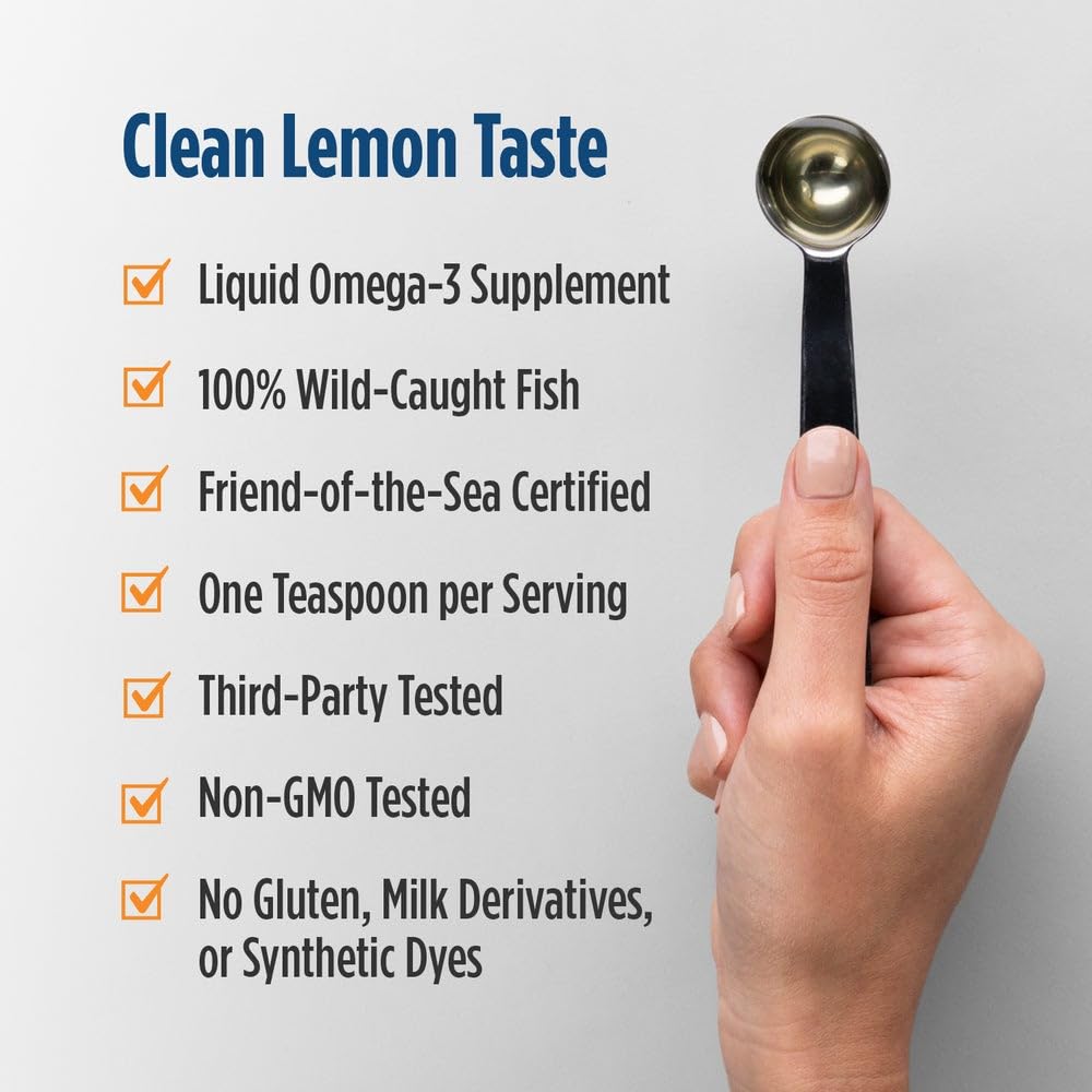 Nordic Naturals Omega-3D limón, vertido: experiencia sin sabor a pescado.