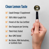 Nordic Naturals Omega-3D limón, vertido: experiencia sin sabor a pescado.